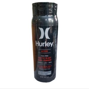 Hurley Active Talc-Free Artic Blast Body Powder Menthol Infused 6 oz Sealed